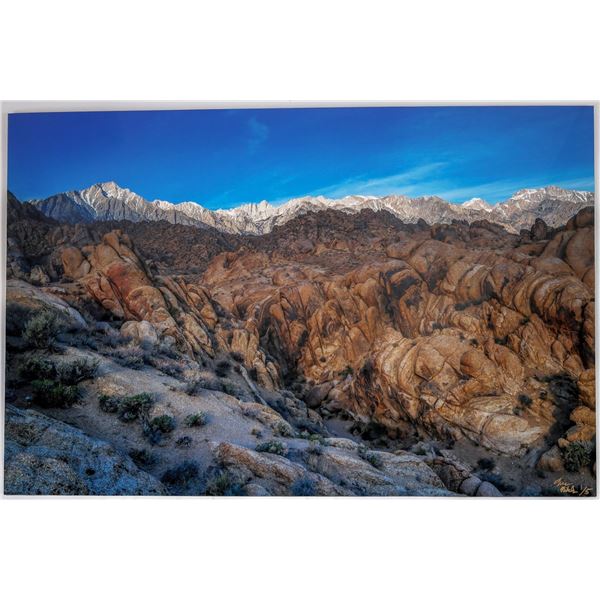 Mt. Whitney Sunrise from Alabama Hills Color Photograph, Version III [156849]