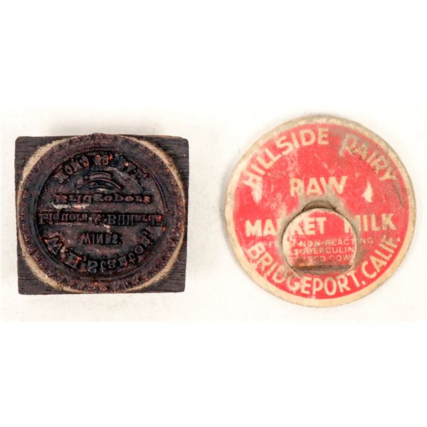 Mono County Wine Store Rubber Stamp Head [197095]