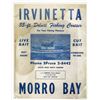 Image 1 : Morro Bay, California "Irvinetta" Sport Fishing Poster [197868]