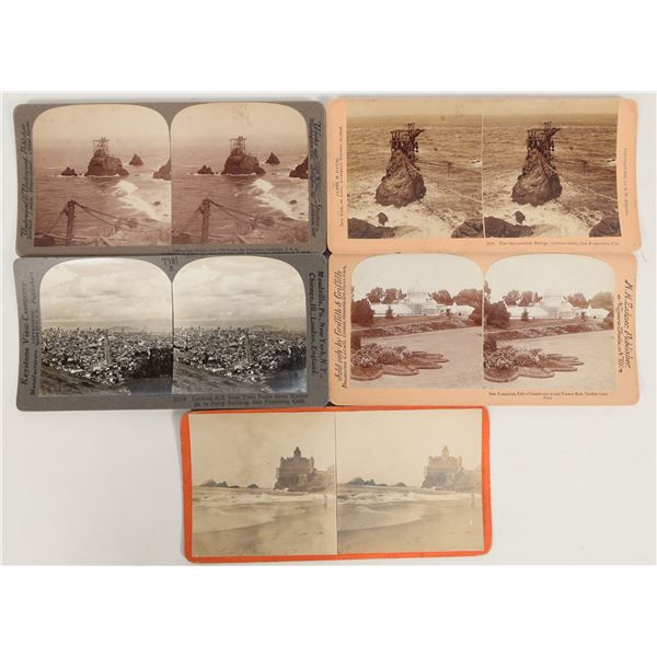 San Francisco Stereoview Group: Cliff House, Golden Gate Park, Etc. [204559]