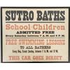 Image 1 : Sutro Baths Original Sign, Framed [197337]