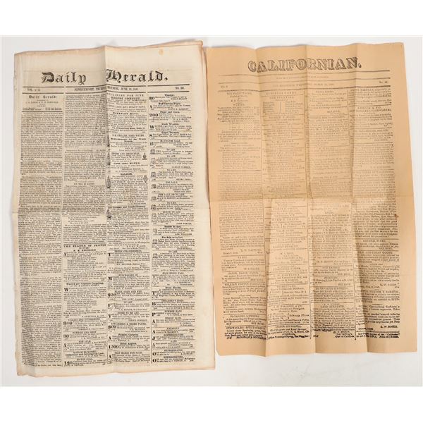"Californian" a Reproduction Newspaper from San Francisco March 15,1848 [205158]