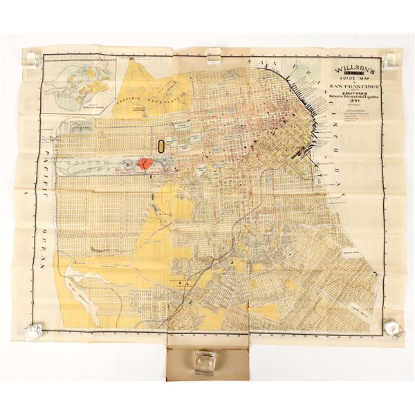 Mid-Winter Fare Guide Map - 1894 RARE!  [205287]