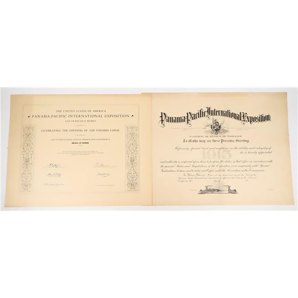 Panama Pacific International Exhibition Certificates / Broadsides [198124]