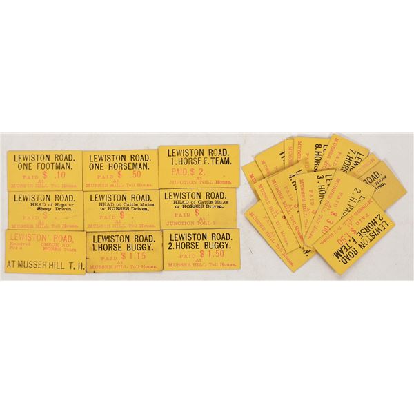 Weaverville & Shasta Toll Road Tickets [195982]