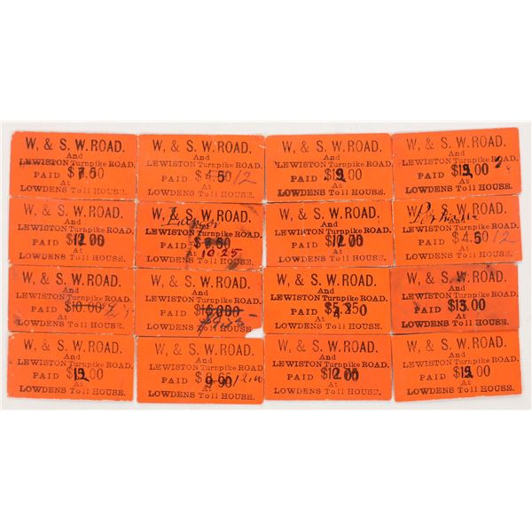 Weaverville & Shasta Toll Road Tickets [195983]