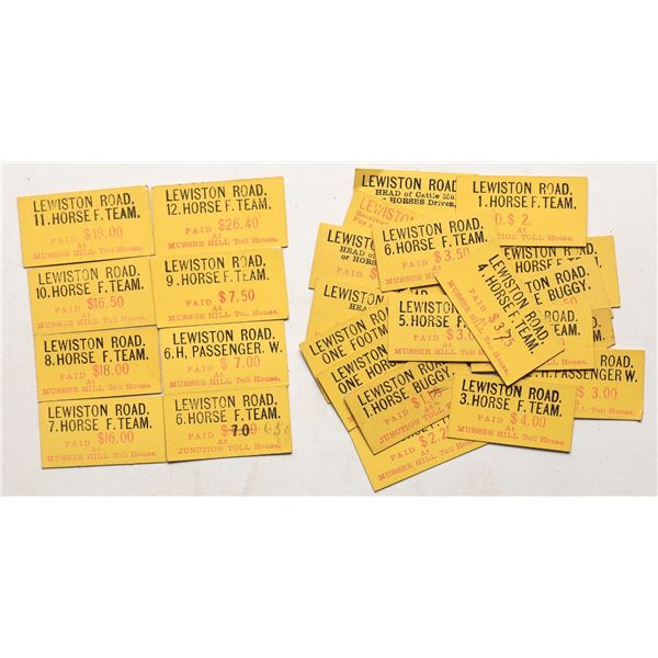 Weaverville & Shasta Toll Road Tickets [195984]