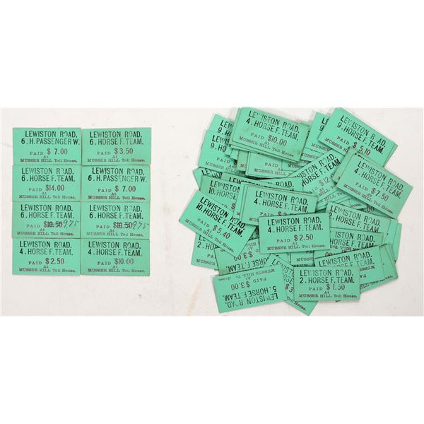 Weaverville & Shasta Toll Road Tickets [195985]