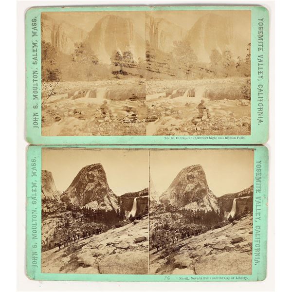 Yosemite, California Stereoviews by John S. Moulton [204549]