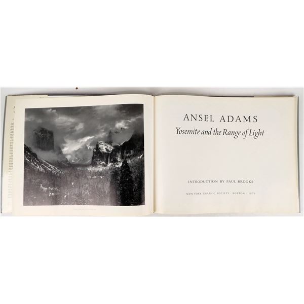 Ansel Adams Signed, Yosemite and the Range of Light, 1980 [207382]