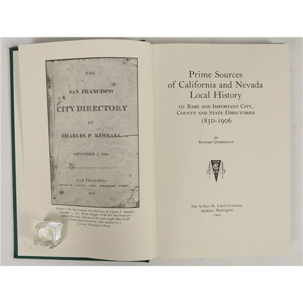 Book, "Prime Sources of California and Nevada Local History" [205180]