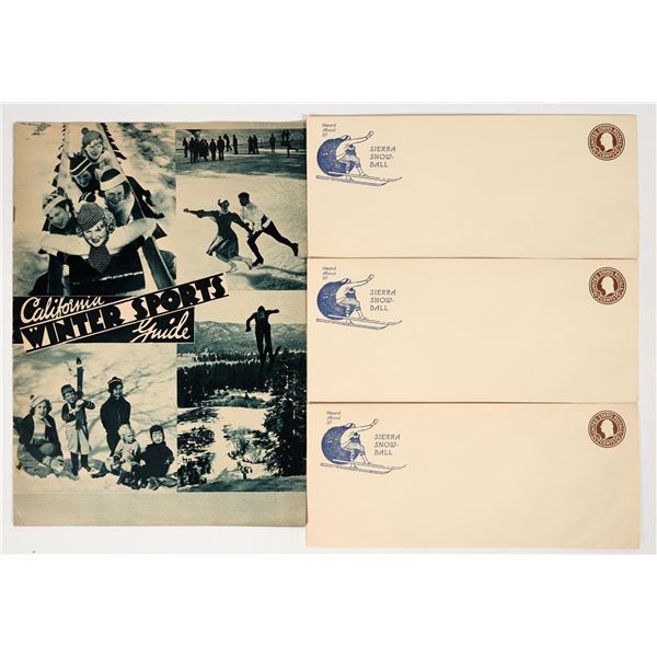 Vintage California Skiing Ephemera [204105]