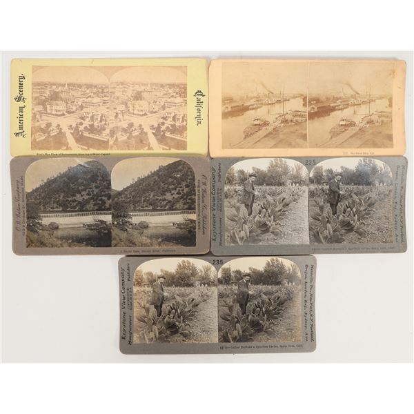 Miscellaneous California Stereoview Group (Stockton, Sacramento, Merced) [204600]