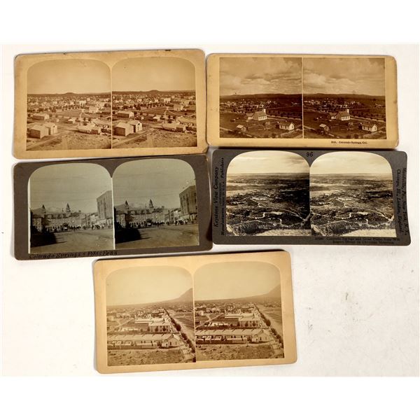 Colorado Springs Stereoview Group (5) [199546]