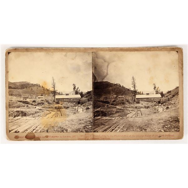 Idaho Springs, Colorado Territory Early Stereoview - RARE [205286]