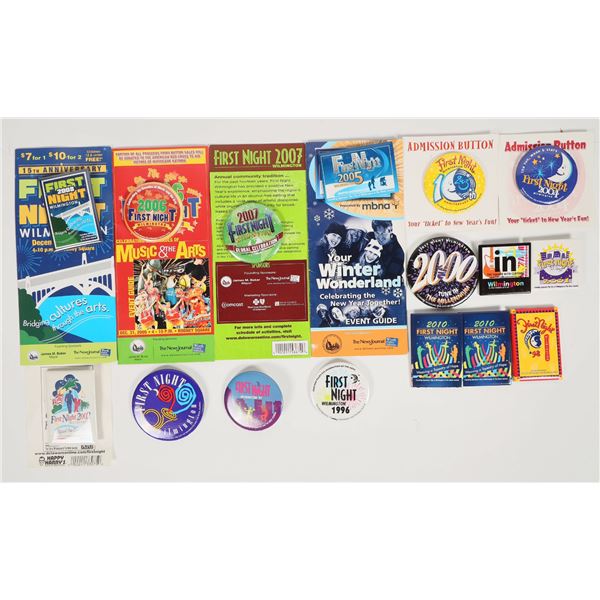 Wilmington, DE 'First Night' Pins, 1996-2008 [204644]