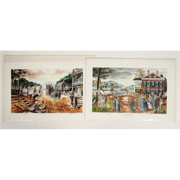 Georgia Gold Rush Commemorative Prints (2) [199908]