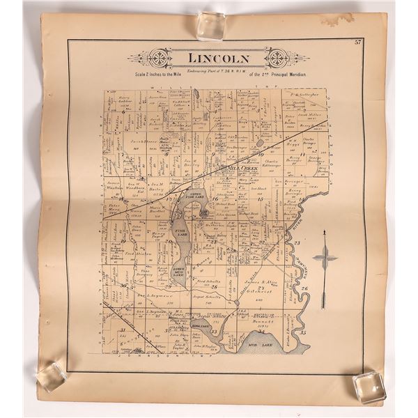 Lincoln, Illinois Map [177736]