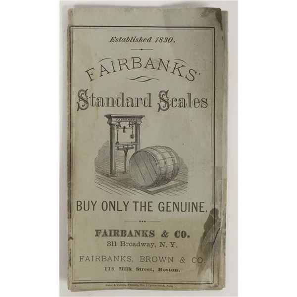 Original Fairbanks Scales Promotional Booklet [205179]