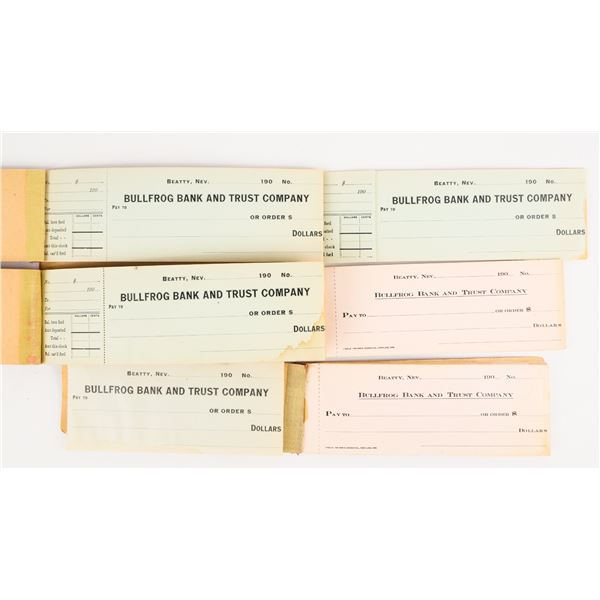 Bullfrog Bank and Trust Checkbooks (4) [207408]