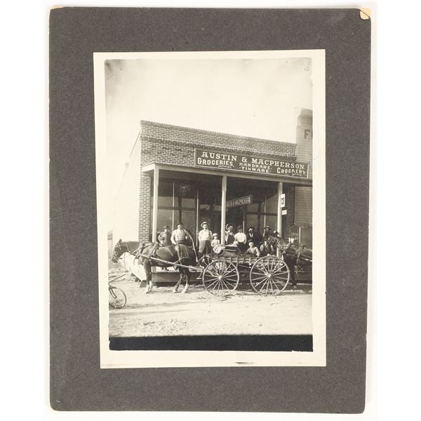 Original Photo of Austin & MacPherson, Groceries, Sparks, Nevada, c.1906 [195472]