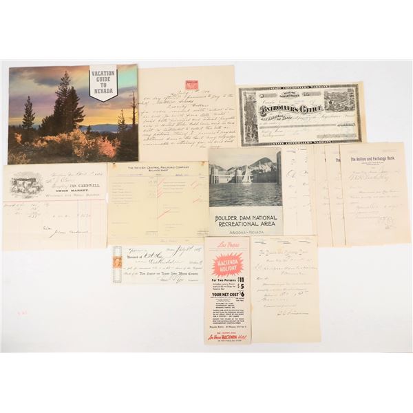 Nevada Miscellaneous Ephemera [198017]