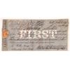 Image 1 : Wells Fargo Rare First of Exchange Note, 1869 [178517]