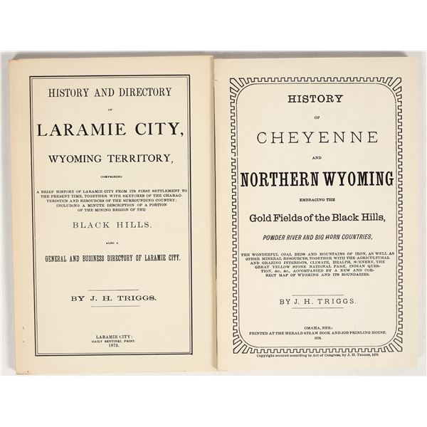 History of Laramie & Cheyenne by J. H. Triggs [202814]