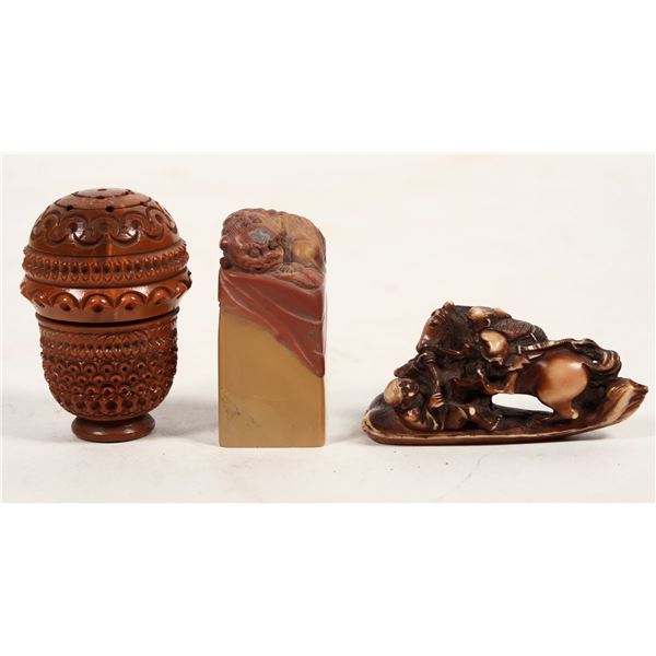 Chinese Collectibles - Stamp & Figures [204261]