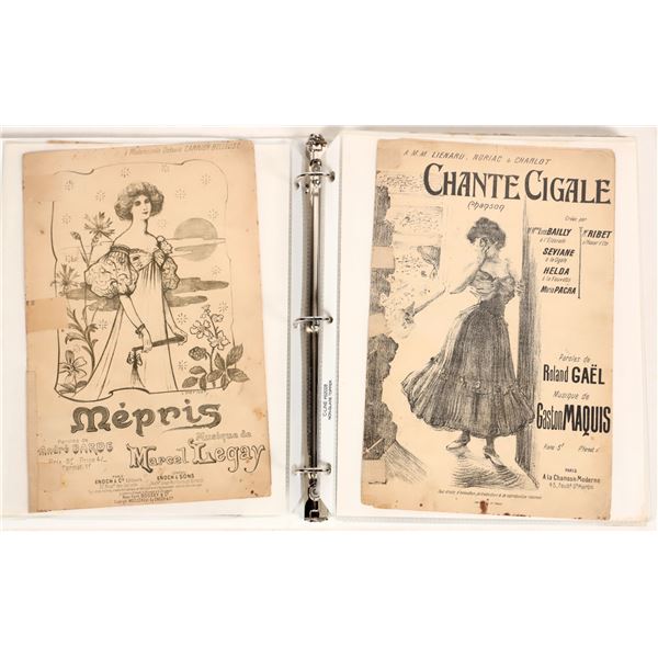 Sheet Music from France, c1890s-Early 1900s (48) [187371]