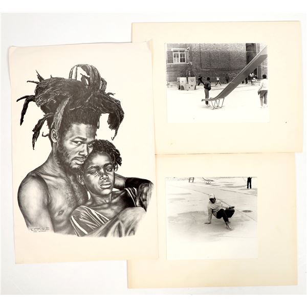 Ras Daniel Heartman Self Portrait w/Son, plus Photographs [205485]