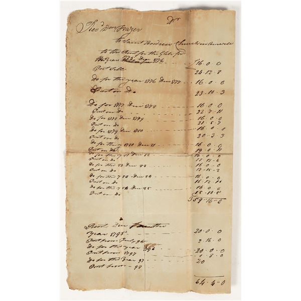 Saint Andrews Church Ledger from Cromwell [203871]