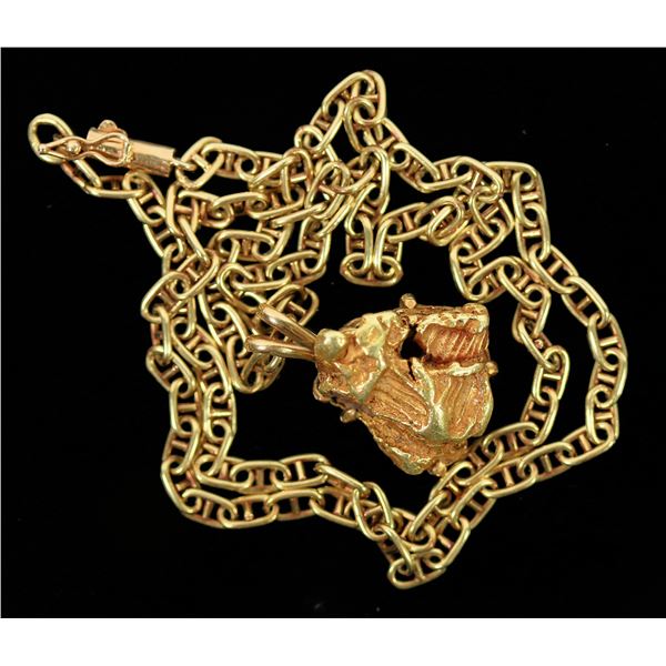 Gold Nugget Necklace [198628]