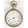 Image 1 : Waltham Nickel Silver Pocket Watch, 15 Jewels [205460]