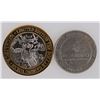 Image 1 : Excalibur Silver/ El Dorado Gaming Tokens (2) [202855]
