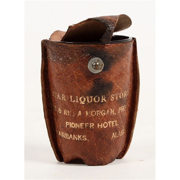 Starr Liquor Store Shot Glass in Leather Holder [206526]