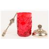 Image 2 : Pickle Caster, Red Glass Post-1920 [206223]