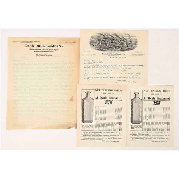 Glass Making / Bottle Supplier Ephemera [206535]