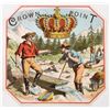 Image 1 : Crown Point Cigar Box Label, Mint Condition [207155]