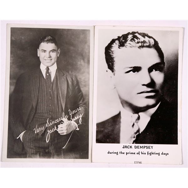 Jack Dempsey Real Photo Post Cards [193495]