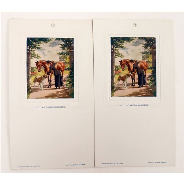 Thoroughbreds Promotion Cards by Max Klepner, 2 [190596]