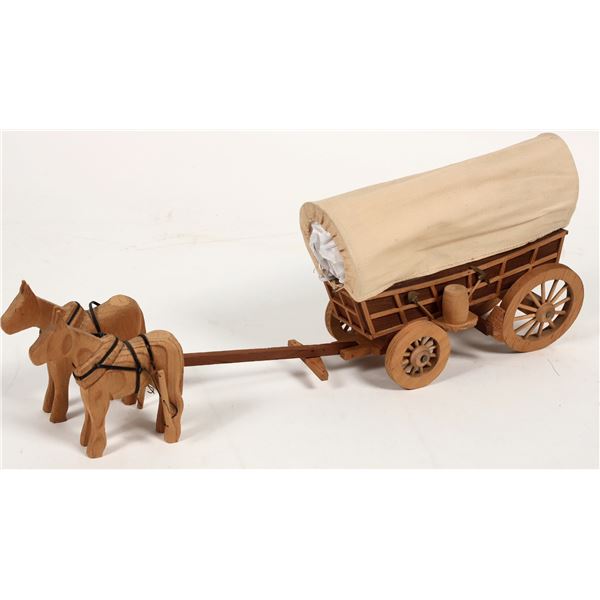 Wooden Conestoga Wagon Replica Model [204251]