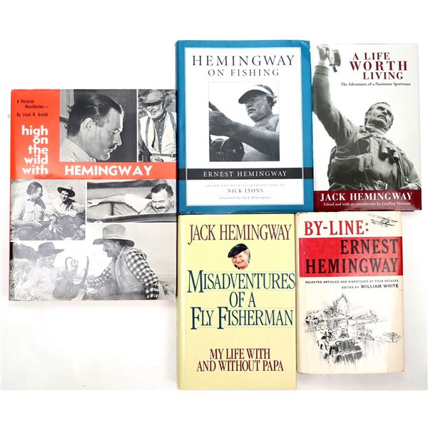 Hemingway Authors Ernest and Jack and another by Lloyd Arnold (5) [196309]