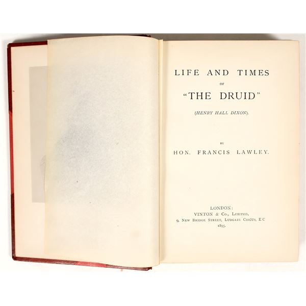 Life & Times of "The Druid," Francis Lawley, 1895 Hardback [200907]