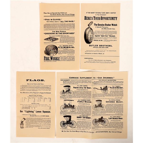 Butler Brothers advertising fliers 1870s-1900s [188764]