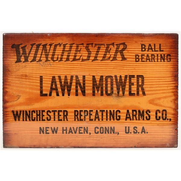 Winchester Lawn Mower Box End Plaque [197803]