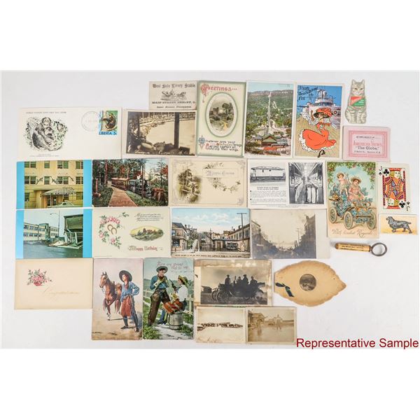 Postcards, Covers, & Other "Small" Advertising Pieces (40) [207361]