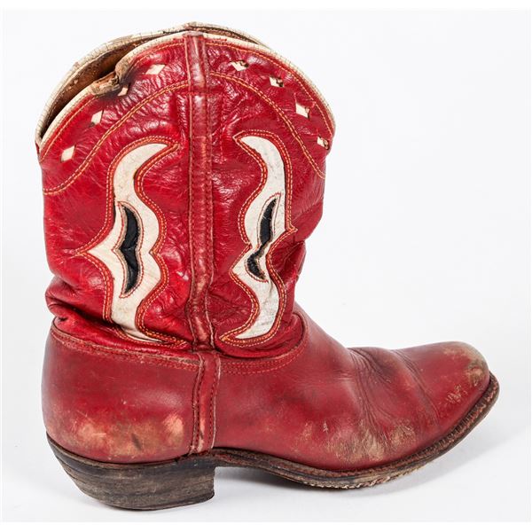 1946 Child's Red Cowboy Boot [202616]