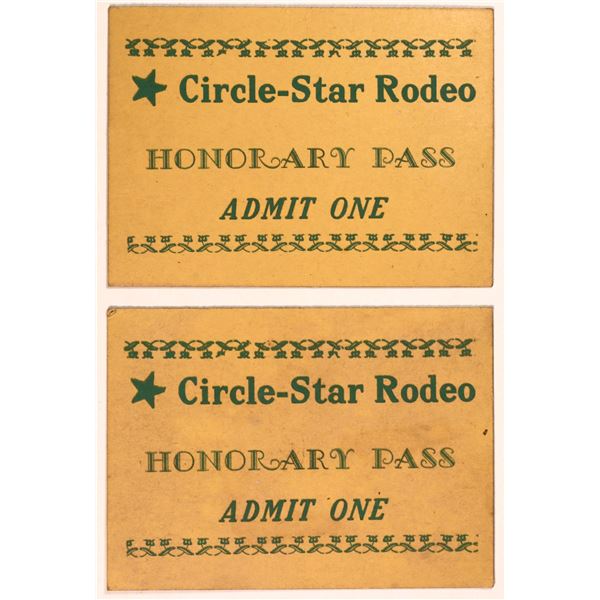 Rodeo Tickets Circle Star (2) Undated [186862]
