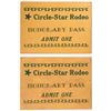 Image 1 : Rodeo Tickets Circle Star (2) Undated [186862]